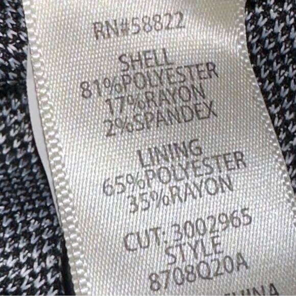 Max Studio Women's Black & White Long Sleeve One Button Jacket Size XL NWT - Picture 6 of 7